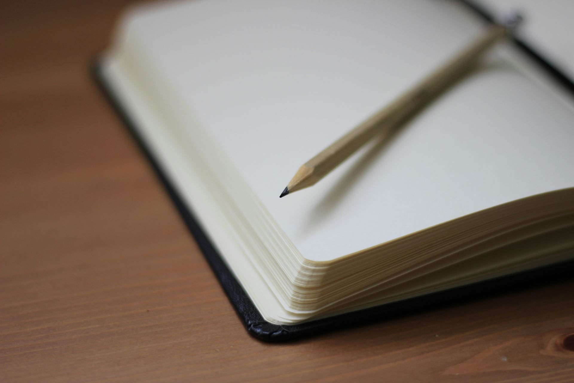 Notepad and pencil